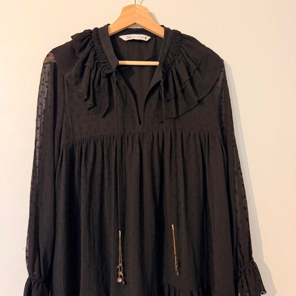 ZARA | Swiss Dot Ruffle Mini | Boho‎ Luxe